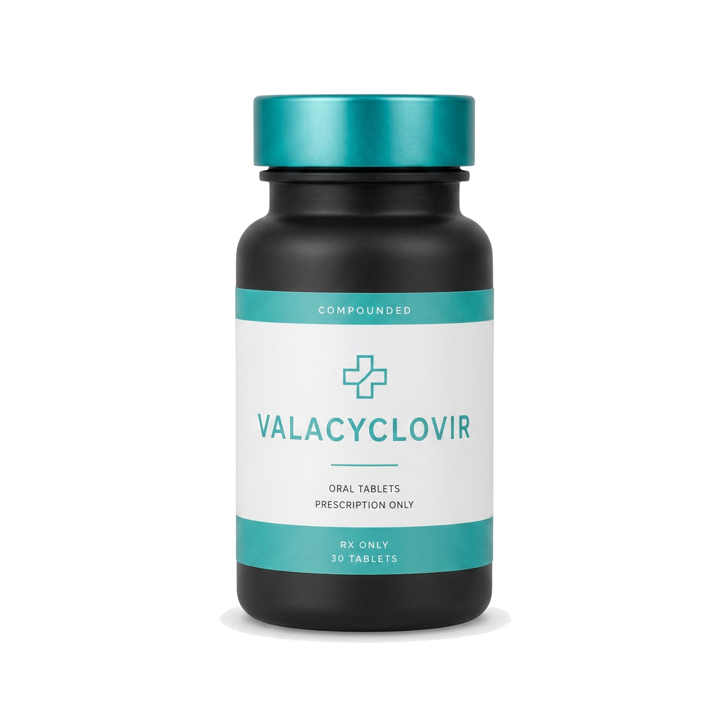 Valacyclovir product bottle
