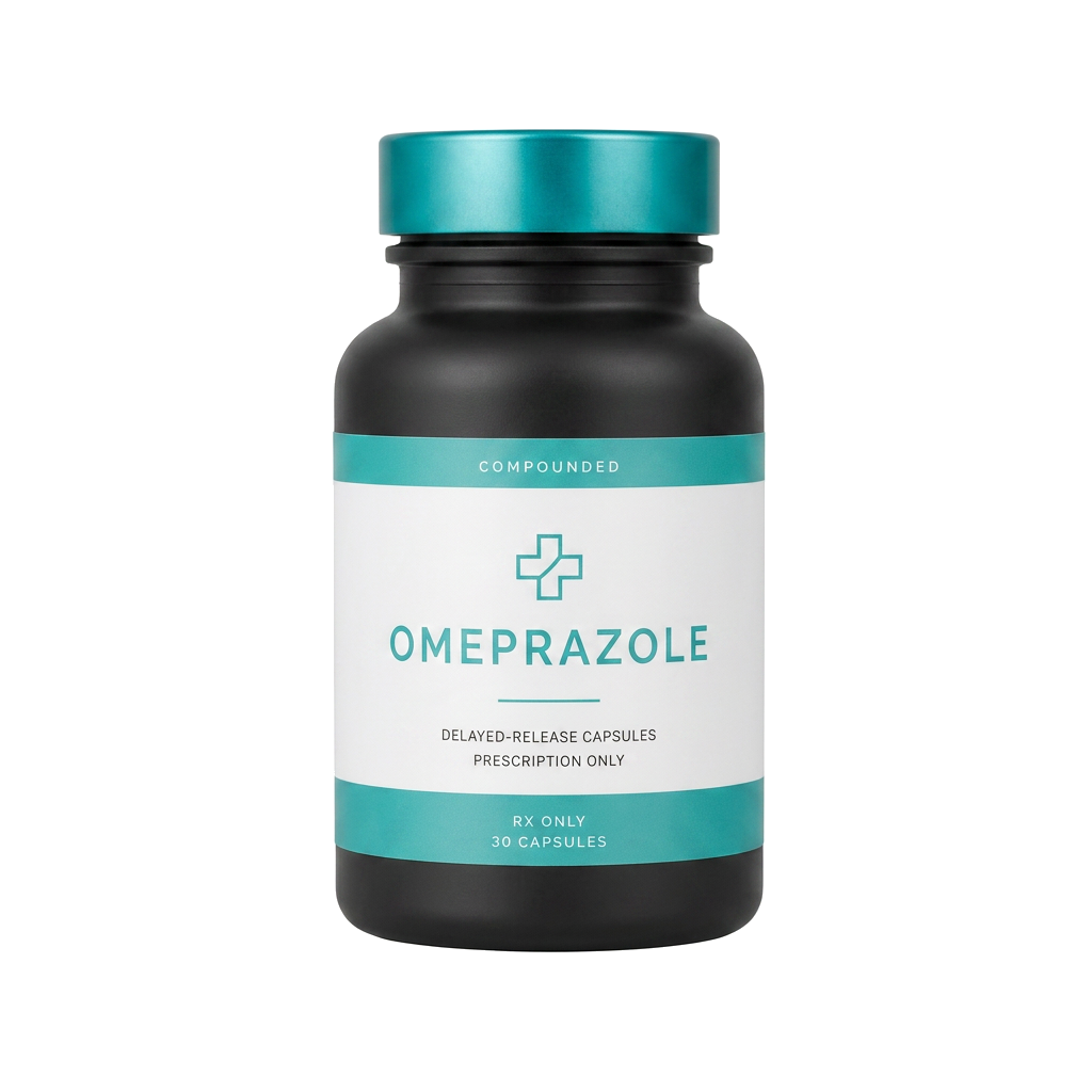 Omeprazole product bottle