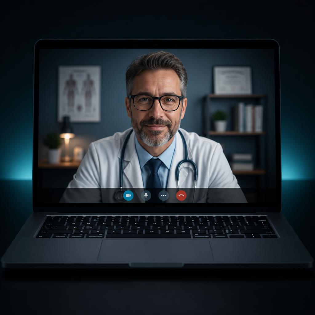 Online telehealth consultation